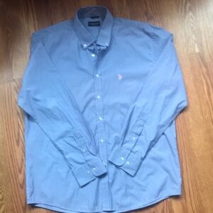 Men's Blue Button-Down Shirt